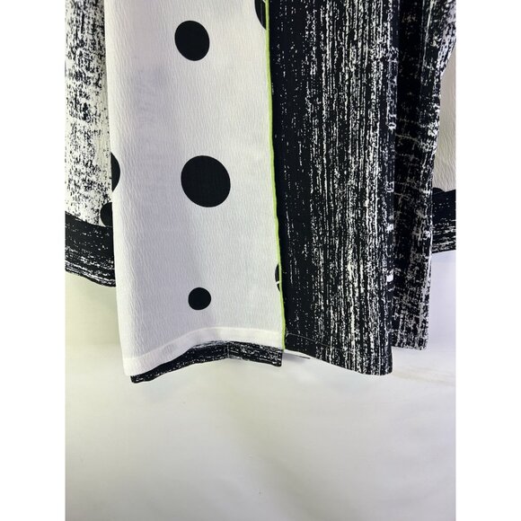 Ali Miles Mixed Media Button Shirt Jacket Whimsy Artsy - Picture 6 of 9